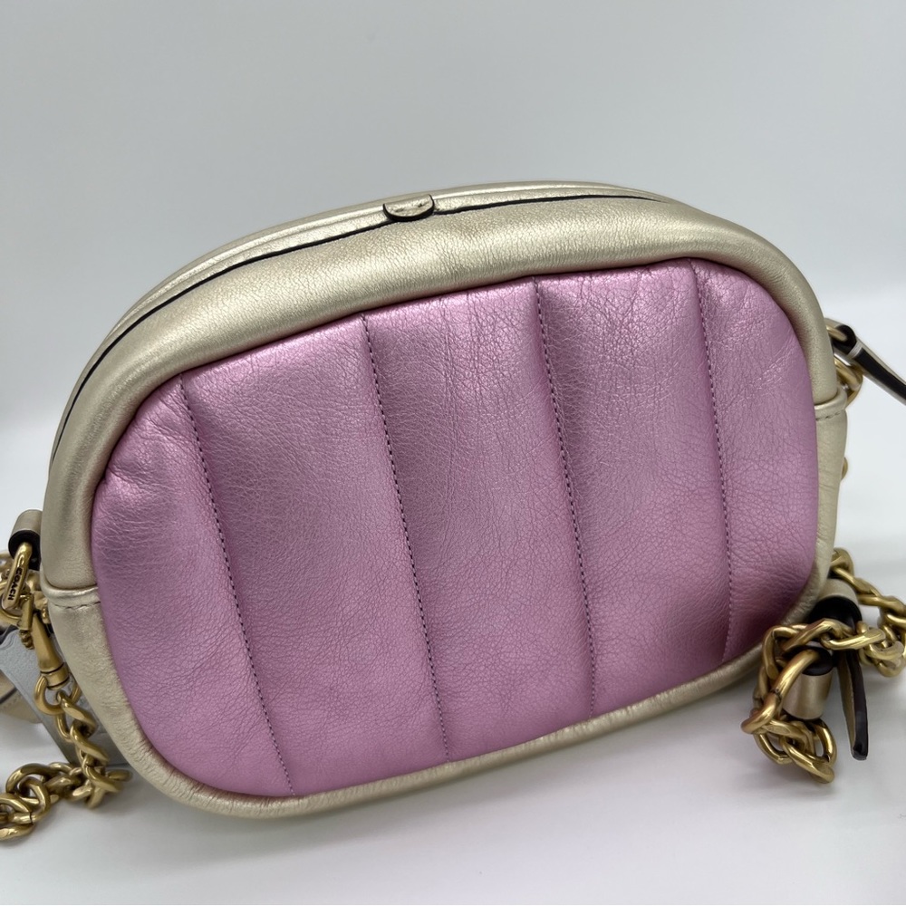 Coach quilted colorblock metallic multi camera bag and matching wallet - Picture 4 of 16